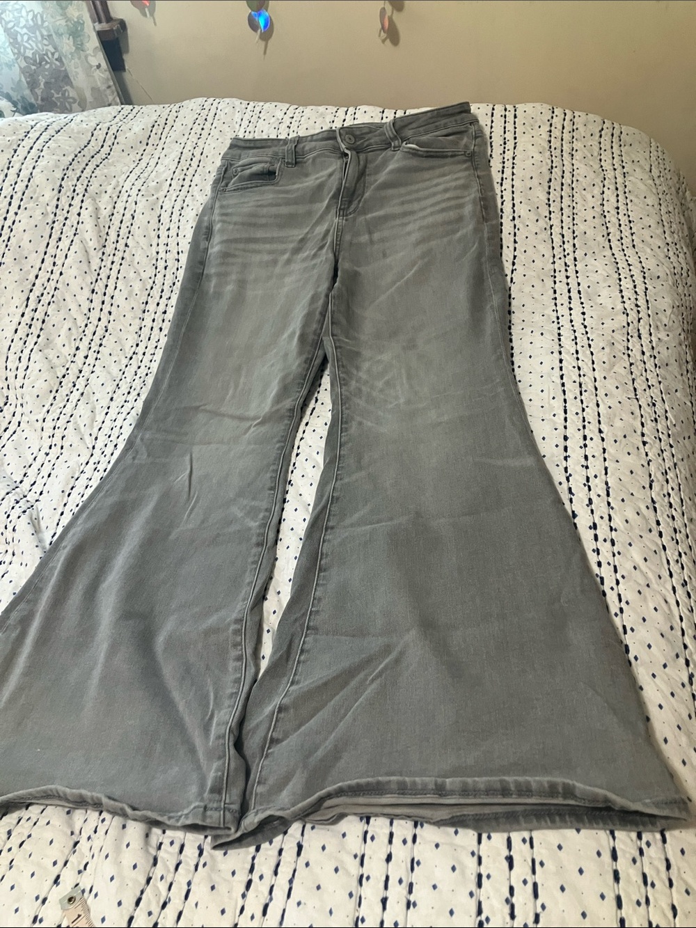 Gray Women’s Festival Flared Jeans - Classic Fit